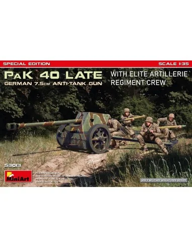 German 7.5cm PaK 40 Late w/Elite Artillerie Regiment Crew. Special ...