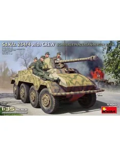 Sd.Kfz. 234/4 Schwerer Panzersp?hwagen 7, 5 cm. w/Crew, 1/35 - Mini...