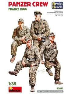 Panzer Crew. France 1944. Resin Heads, 1/35 - MiniArt 53015