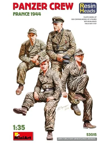 Panzer Crew. France 1944. Resin Heads, 1/35 - MiniArt 53015