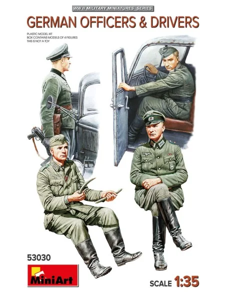 German Officers & Drivers, 1/35 - MiniArt 53030