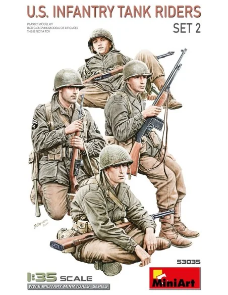 U.S. Infantry Tank Riders. Set 2, 1/35 - MiniArt 53035