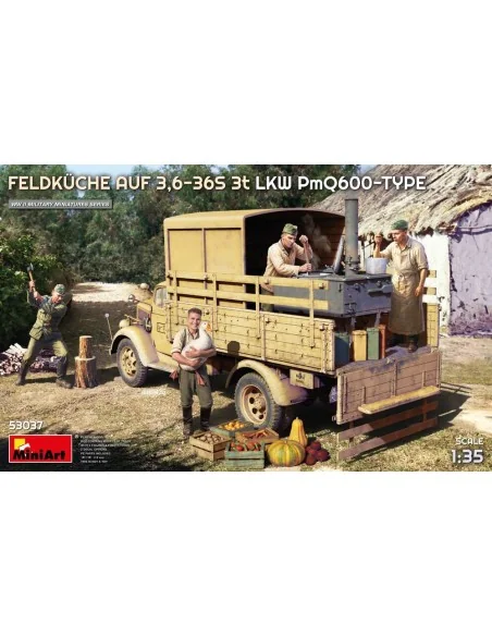 Feldkuche Auf 3, 6-36S 3t LKW PmQ600-Type, 1/35 - MiniArt 53037