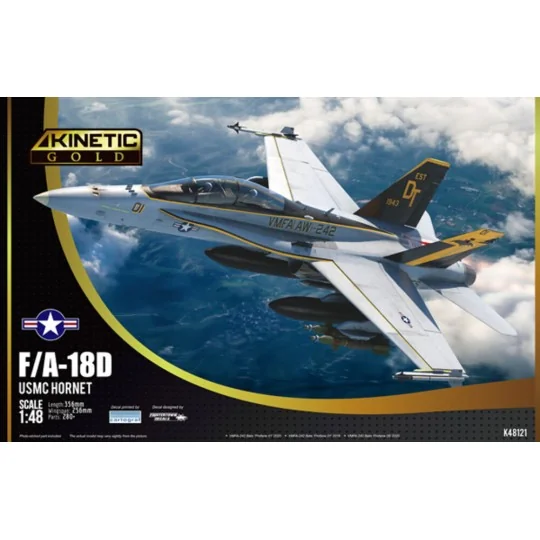F/A-18D USMC VFMA-225 w/MF, 1/48 - KINETIC K48121