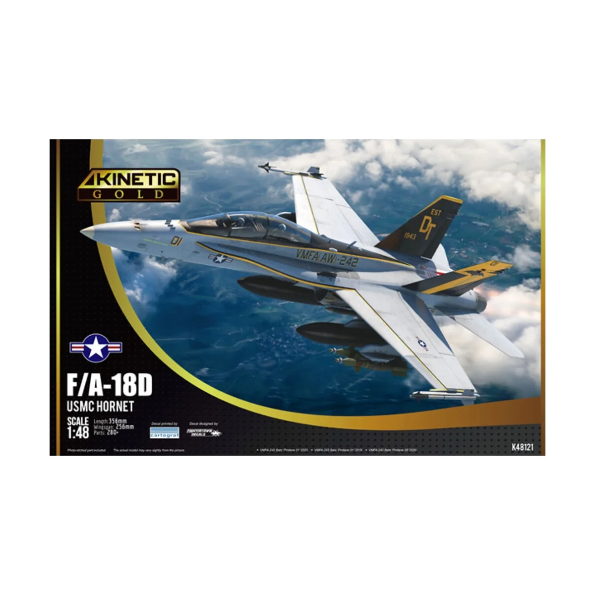 F/A-18D USMC VFMA-225 w/MF, 1/48 - KINETIC K48121