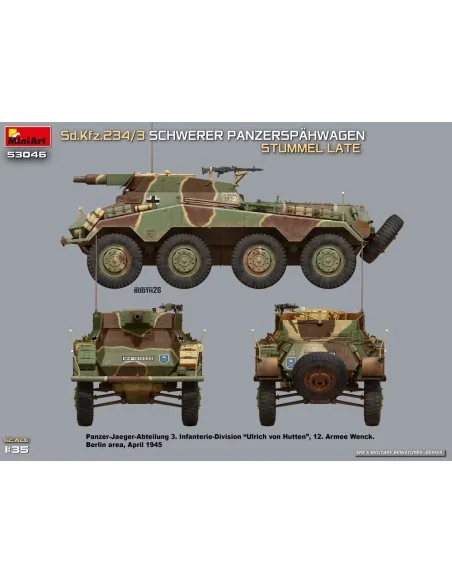 Sd.Kfz.234/3 Schwerer Panzerspähwagen Stummel Late, 1/35 - MiniArt ...