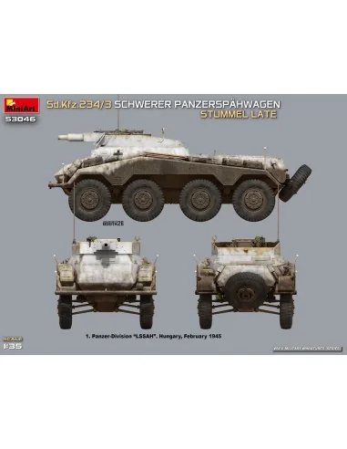 Sd.Kfz.234/3 Schwerer Panzerspähwagen Stummel Late, 1/35 - MiniArt ...