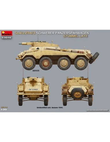 Sd.Kfz.234/3 Schwerer Panzerspähwagen Stummel Late, 1/35 - MiniArt ...