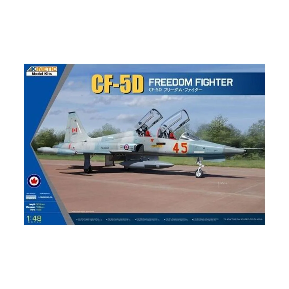 CF-5B Freedom Fighter II, 1/48 - KINETIC K48123 CF-5B Freedom Fighter II, 1/48 - KINETIC K48123