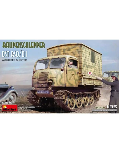 Raupenschlepper Ost RSO/01 w/Wooden Shelter, 1/35 - MiniArt 53048