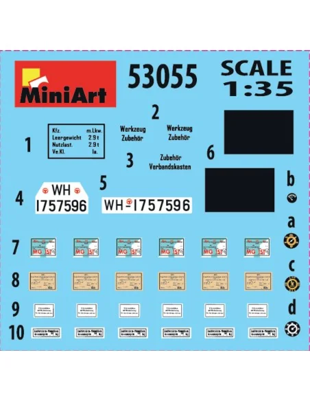 German 3t Cargo Truck with MG 151/20 Drilling, 1/35 - MiniArt 53055