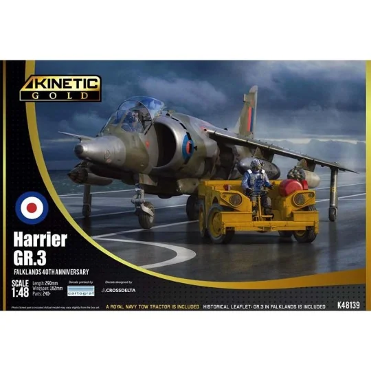 Harrier GR3 40 ANN Falkl, 1/48 - KINETIC K48139