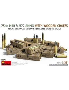 [NO_DESC] 75 mm M48 & M72 Ammo w/Wooden Crates, 1/35 - MiniArt 53078