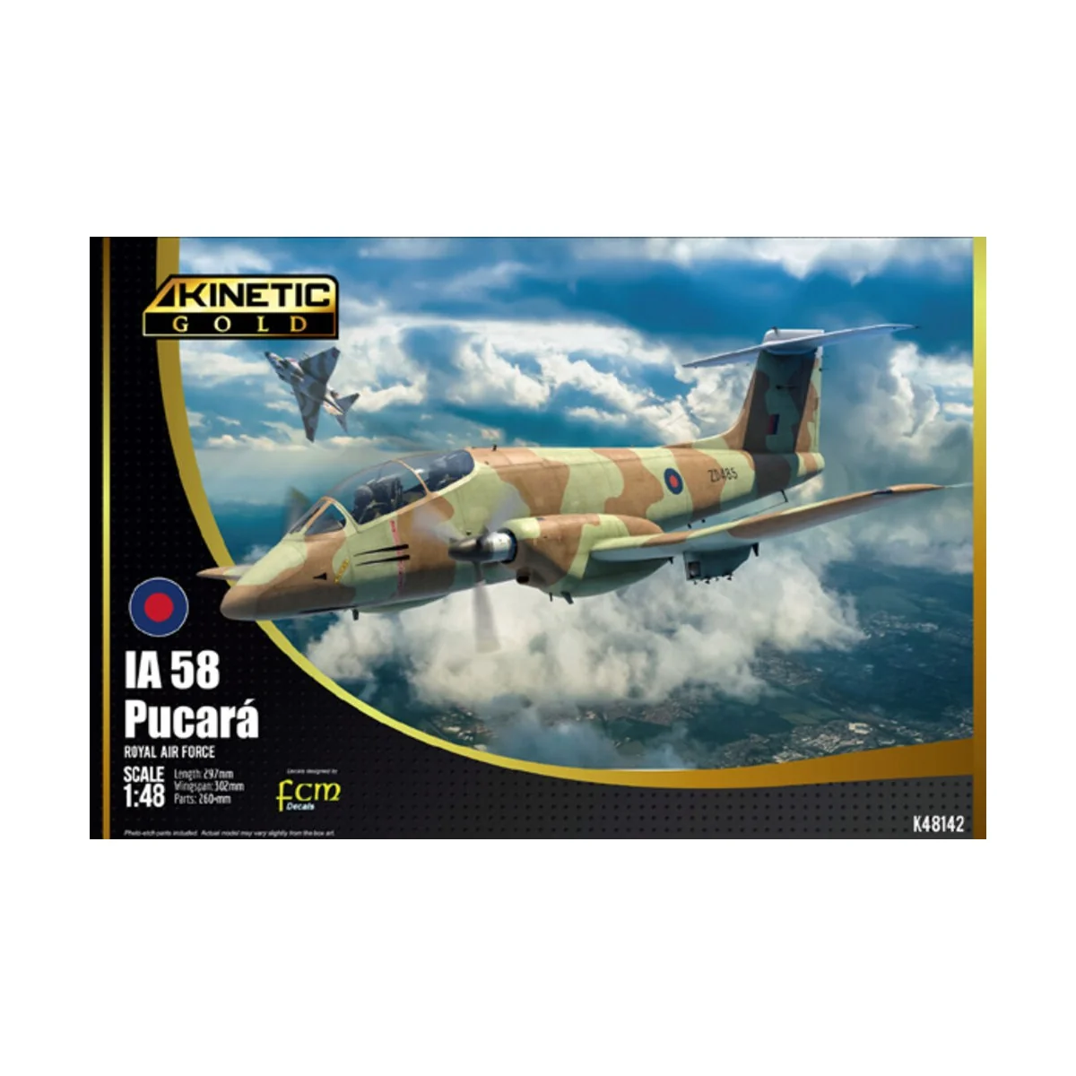 IA-58 RAF MARKING, 1/48 - KINETIC K48142 IA-58 RAF MARKING, 1/48 - KINETIC K48142