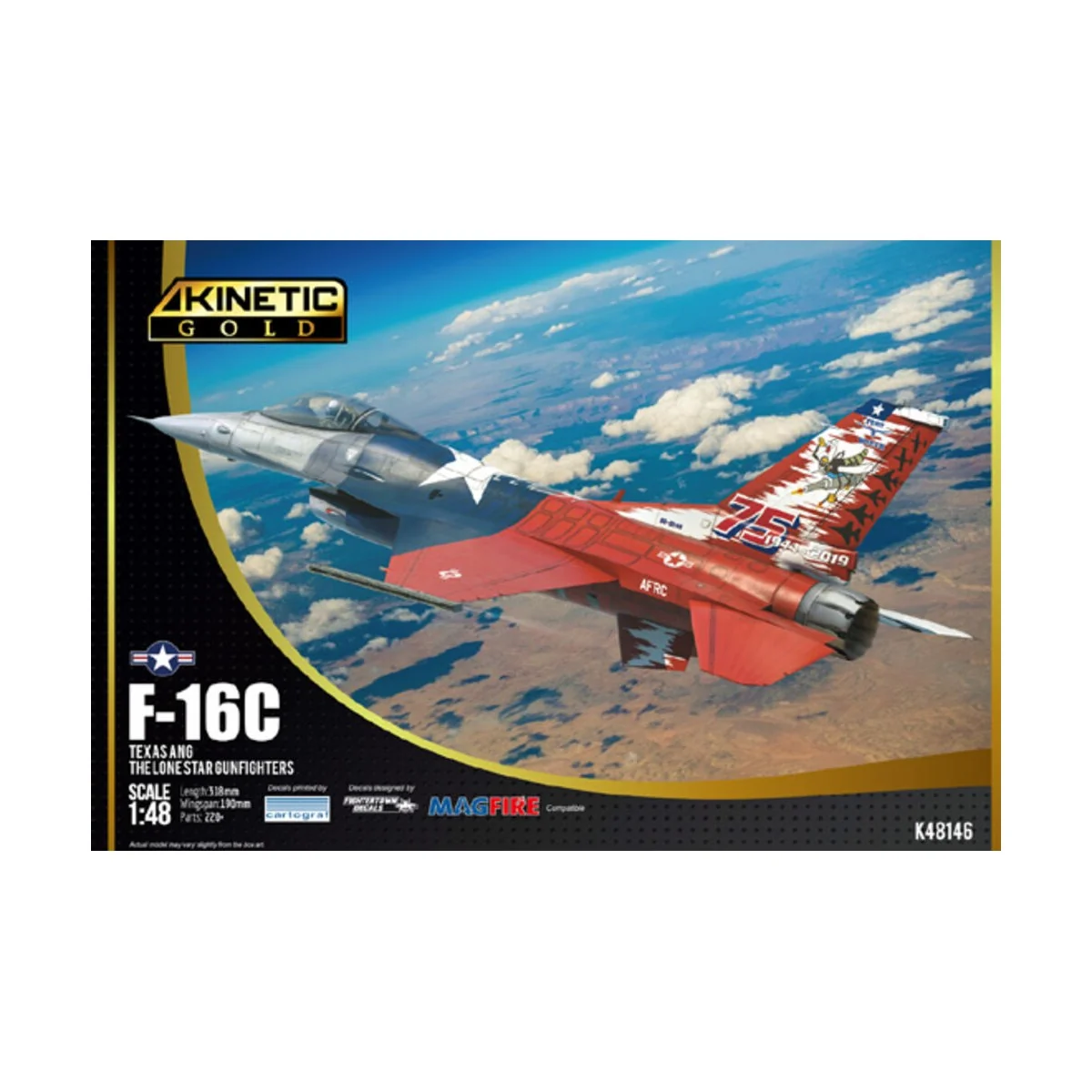 F-16C TEXAS ANG (IPMS 2023) - KINETIC K48146