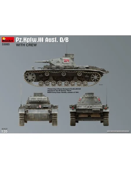[NO_DESC] Pz.Kpfw.III Ausf. D/B with Crew, 1/35 - MiniArt 53085