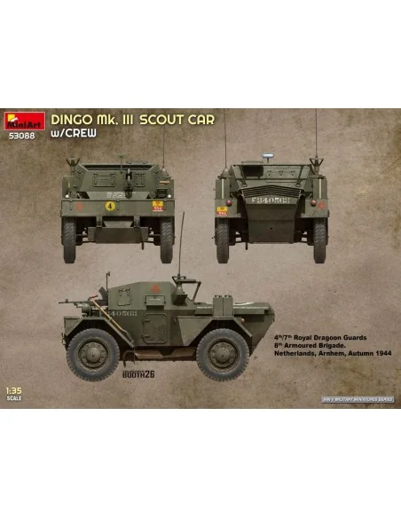 Dingo Mk. III Scout Car w/ Crew, 1/35 - MiniArt 53088