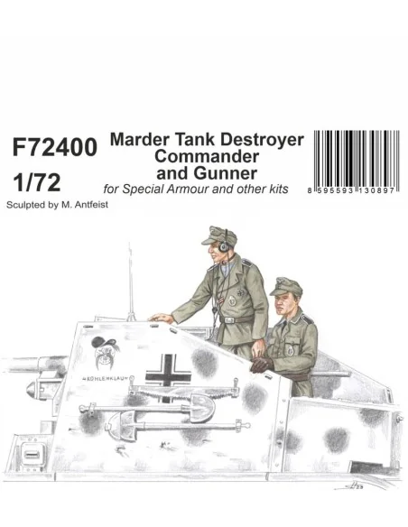 Marder Tank Destroyer Commander and Gunner, 1/72 - CMK 129-F72400