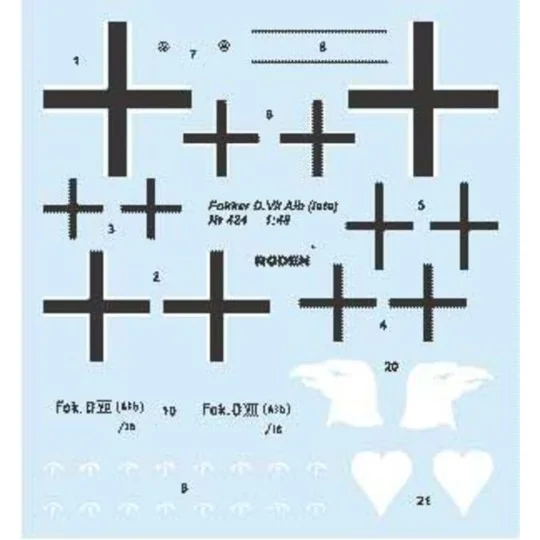 Fokker D.VII, 1/48 - Roden 424 Fokker D.VII, 1/48 - Roden 424