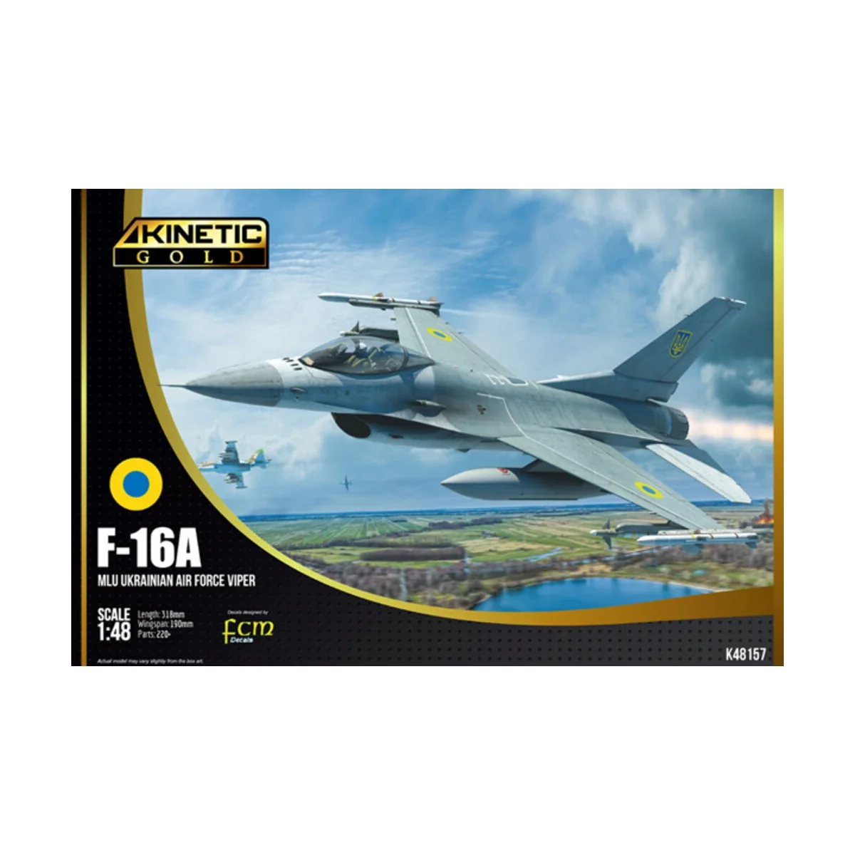 F-16A Ukraine AF (with PIDS), 1/48 - KINETIC K48157 F-16A Ukraine AF (with PIDS), 1/48 - KINETIC K48157
