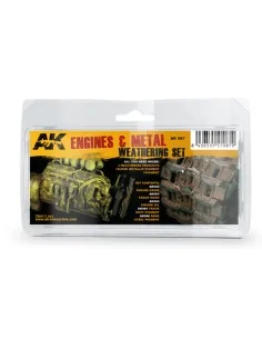 ENGINES AND METAL WEATHERING SET - AK Interactive AK087