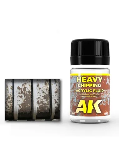 HEAVY CHIPPING EFFECTS ACRYLIC FLUID - AK Interactive AK089