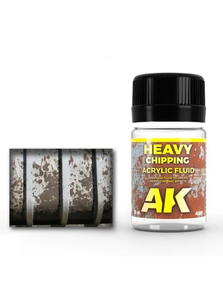 HEAVY CHIPPING EFFECTS ACRYLIC FLUID - AK Interactive AK089