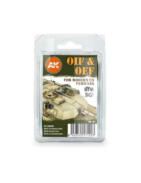 OIF & OEF - US VEHICLES WEATHERING SET - AK Interactive AK120