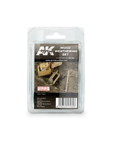 WOOD WEATHERING SET - AK Interactive AK260