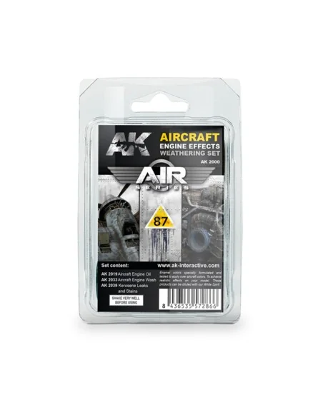 [NO_DESC] AIRCRAFT ENGINE WEATHERING SET - AK Interactive AK2000