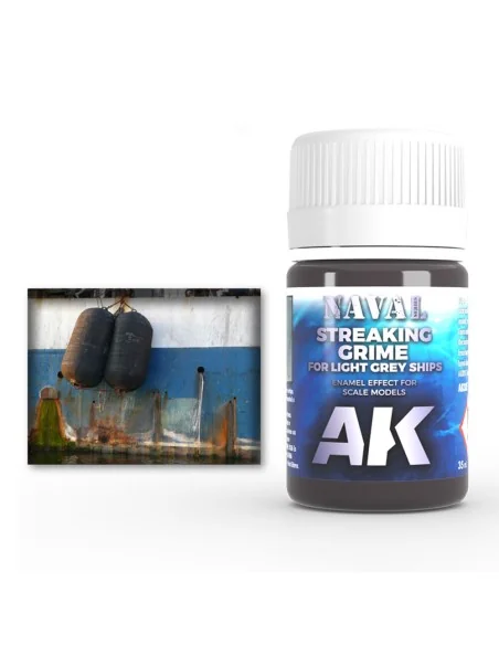 STREAKING GRIME FOR LIGHT GREY SHIPS - AK Interactive AK305