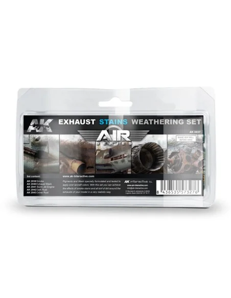 EXAUSTS & STAINS WEATHERING SET - AK Interactive AK2037