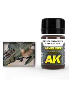Paneliner for brown and green camouflage 35ml - AK Interactive AK2071