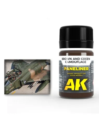 Paneliner for brown and green camouflage 35ml - AK Interactive AK2071