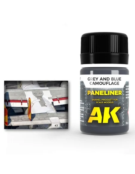 Paneliner for grey and blue camouflage 35ml - AK Interactive AK2072
