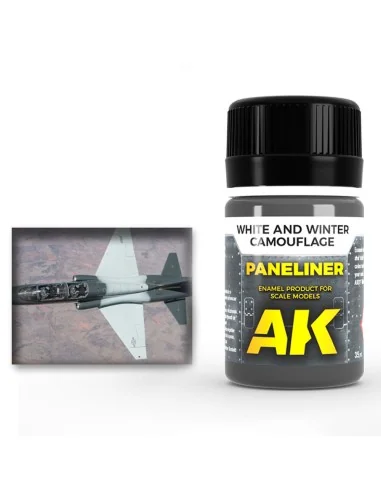 Paneliner for white and winter camouflage 35ml - AK Interactive AK2074
