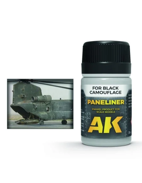 Paneliner for black camouflage 35ml - AK Interactive AK2075