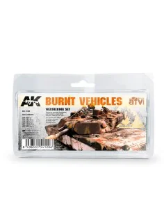 BURNT VEHICLES SET - AK Interactive AK4120