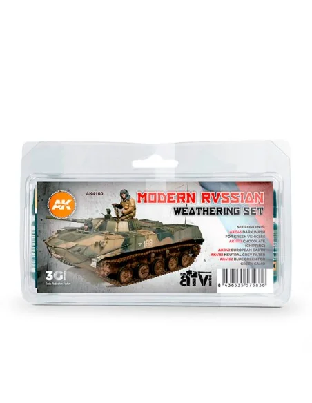 MODERN RUSSIAN WEATHERING SET - AK Interactive AK4160