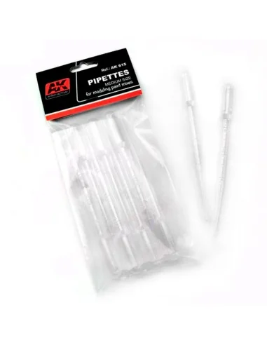 PIPETTES MEDIUM SIZE (7 units) - AK Interactive AK615