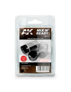 MIX N READY (4 EMPTY JARS WHITH LABELS) - AK Interactive AK616