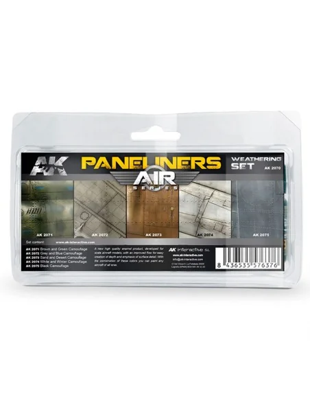 [NO_DESC] PANELINERS WEATHERING SET - AK Interactive AK2070