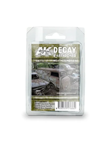 [NO_DESC] DECAY & ABANDONED WEATHERING SET - AK Interactive AK4180