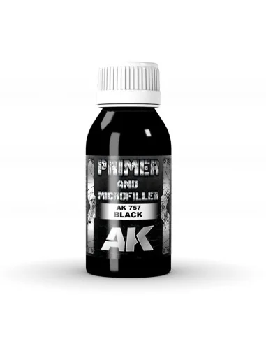 BLACK PRIMER AND MICROFILLER 100 ml - AK Interactive AK757