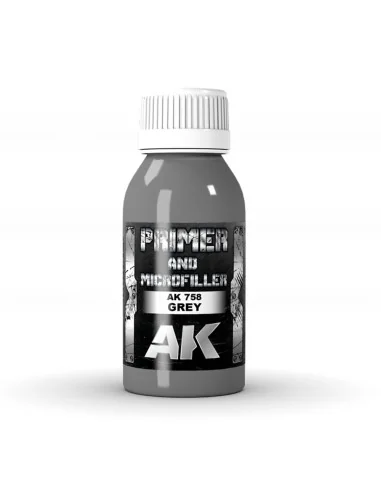 GREY PRIMER AND MICROFILLER 100 ml - AK Interactive AK758