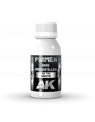 WHITE PRIMER AND MICROFILLER 100 ml - AK Interactive AK759