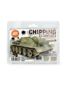 CHIPPING ESSENTIALS WEATHERING SET - AK Interactive AK138