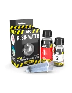 RESIN WATER 2-COMPONENTS EPOXY RESIN - 180ml - AK Interactive AK8044
