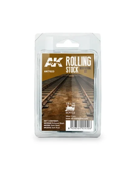 ROLLING STOCK WEATHERING SET TRAIN SERIES - AK Interactive AK7023