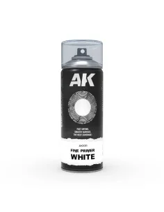 Fine Primer White - Spray 400ml (Includes 2 nozzles) - AK Interacti...